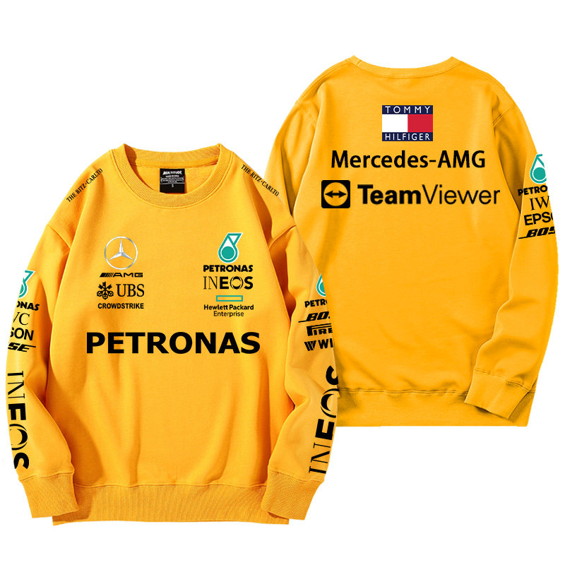 Sweatshirt Mercedes-AMG Petronas Motorsport TeamViewer Homme Coton Pas Cher